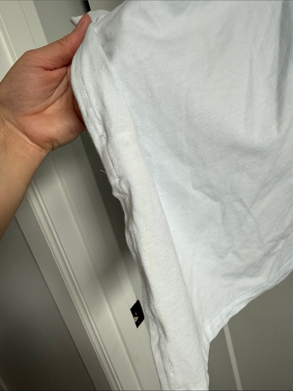 Fortoul Brothers White Graphic V-Neck Shirt with Black Illustration - Picture 4 of 7